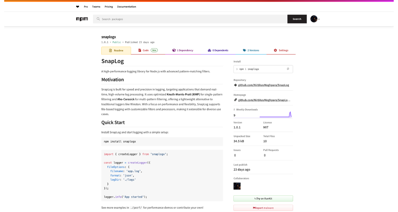 SnapLog Project